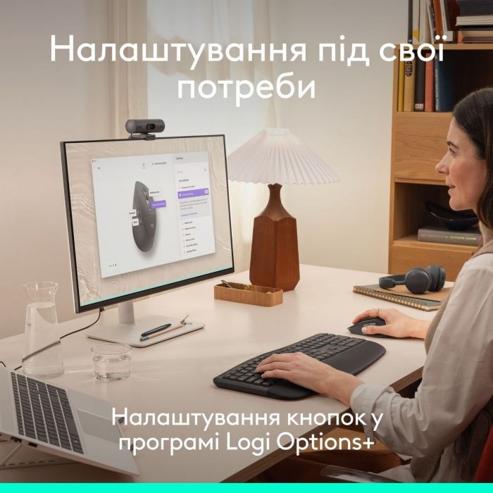 Мышка Logitech Signature Comfort Plus M850L Wireless/USB-C for Business Graphite (910-007704) изображение 5