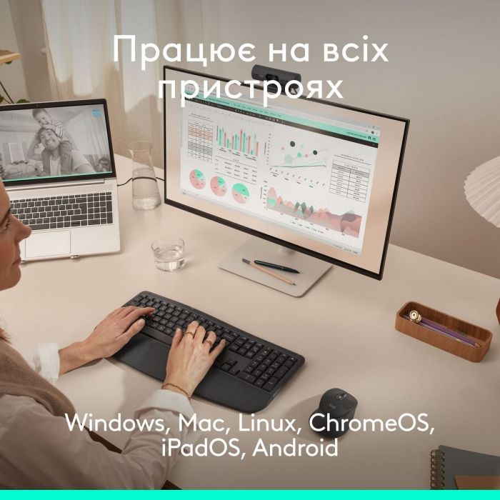 Мышка Logitech Signature Comfort Plus M850L Wireless/USB-C for Business Graphite (910-007704) изображение 8