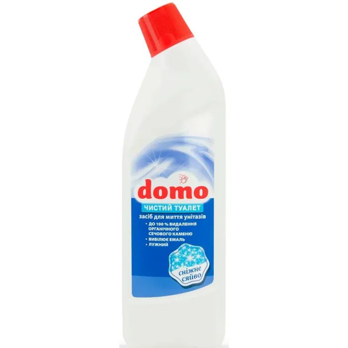 Засіб для чищення унітазу Domo Сніжне сяйво 1 л (4820024949521)