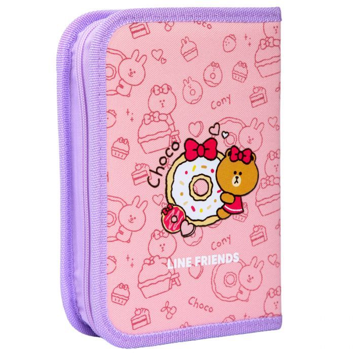 Пенал Yes твердий одинарний з клапаном Line Friends Always Together HP (533731) зображення 3