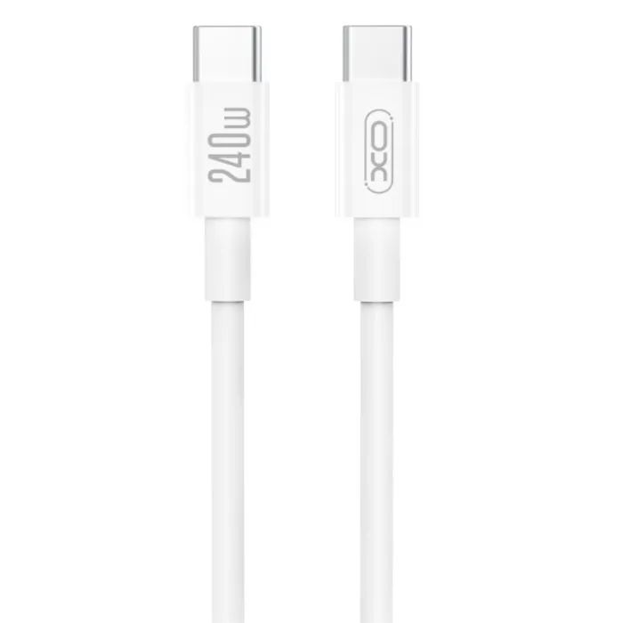 Дата кабель USB-C to USB-C 1.0m 240W white XO (XO-CB-240CC-WH)