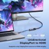 Кабель мультимедийный DisplayPort M to HDMI M 4K60Hz 18Gbps HDR10 3D Ugreen (95418) изображение 6