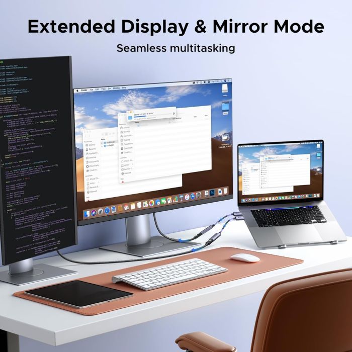 Кабель мультимедийный DisplayPort M to HDMI M 4K60Hz 18Gbps HDR10 3D Ugreen (95418) изображение 7
