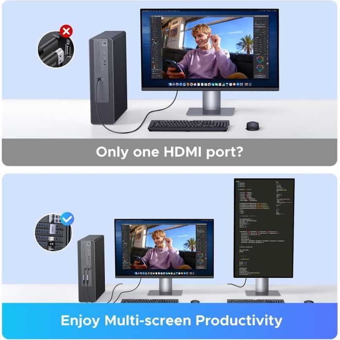 Кабель мультимедийный DisplayPort M to HDMI M 4K60Hz 18Gbps HDR10 3D Ugreen (95418) изображение 9