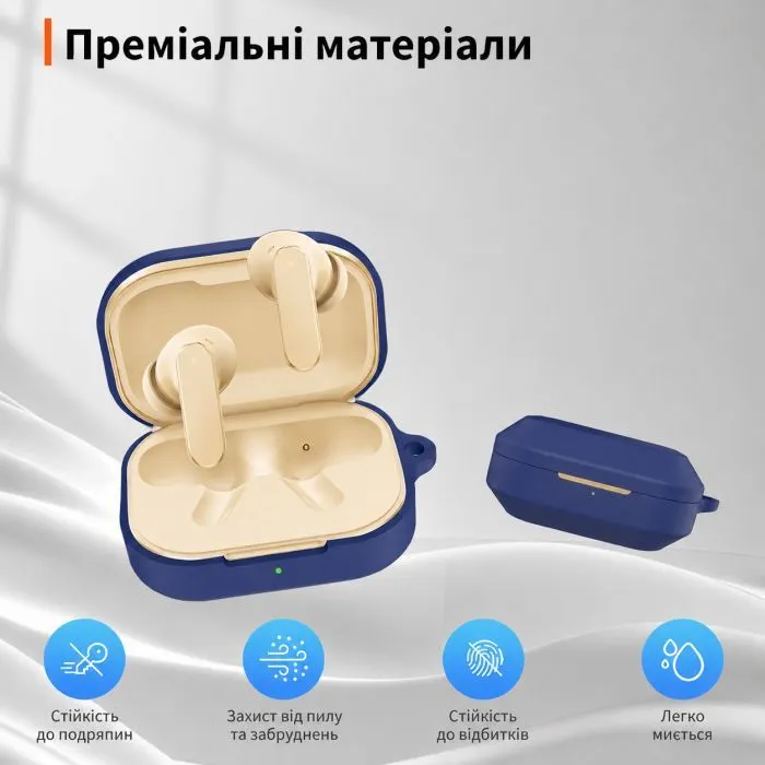 Чехол для наушников BeCover Silicon для Realme Buds Air 8 Blue (715898) изображение 3