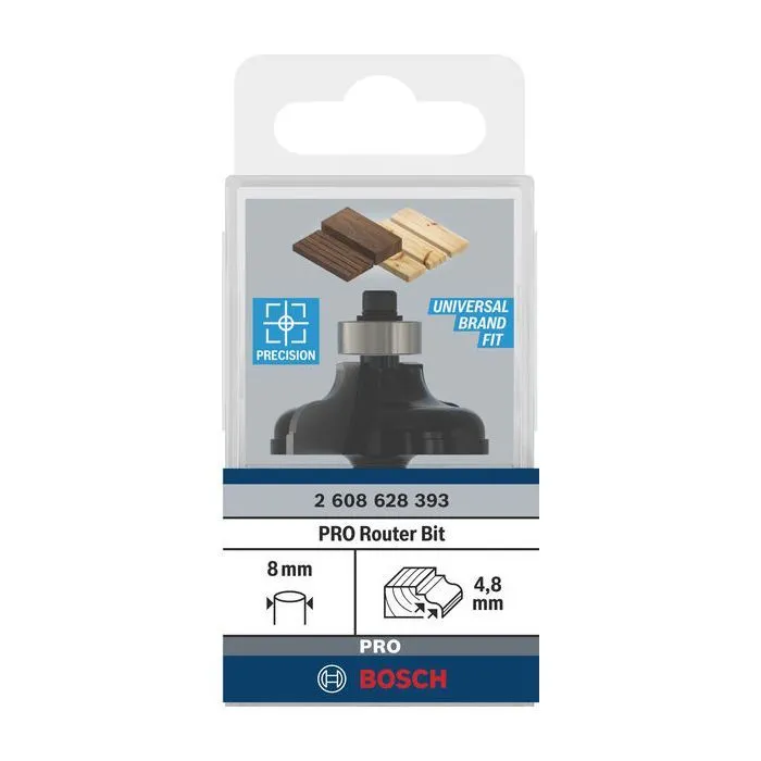 Фреза Bosch Professional, Std S8, профильная A, R4.8, B11, L14.3 (2.608.628.393) изображение 2