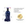 Домкрат Vitol DB-20002/T92004, телескопічний, гідравлічний, 20т, min 242мм, max 452мм (DB-20002) зображення 6