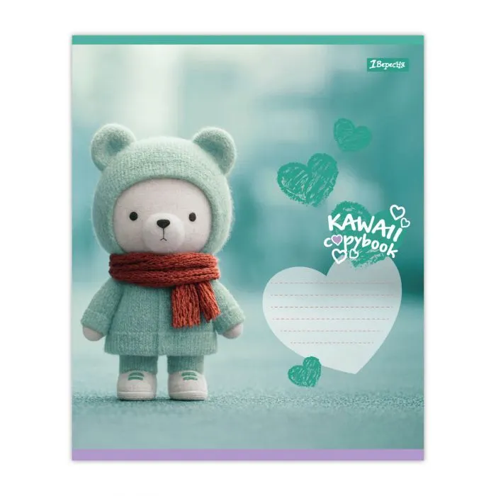 Зошит 1 вересня Kawaii notebook А5 12 аркушів лінія (768738) зображення 3