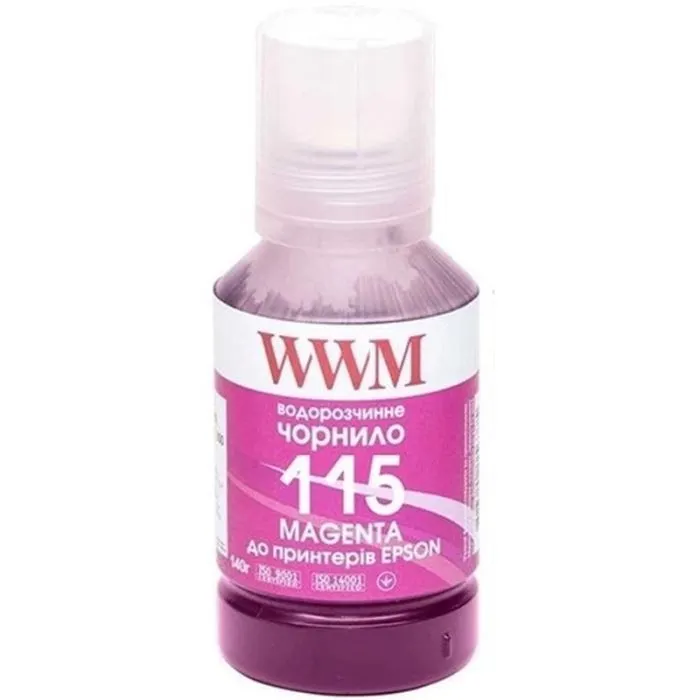 Чернила WWM Epson L8160/L8180 140г Magenta (E115M) KeyLock (E115M-WWM)