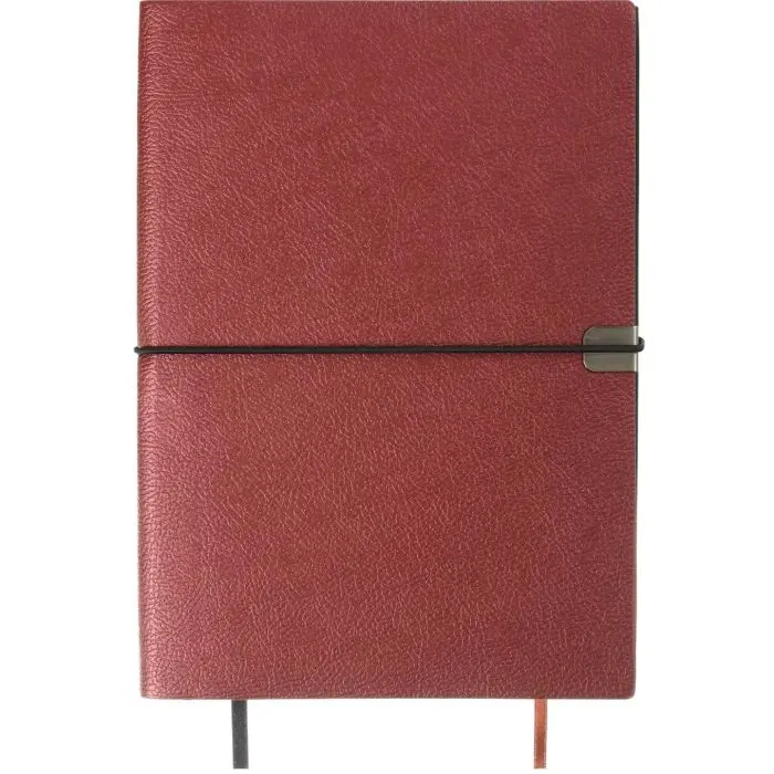 Книга записна Buromax DUET, А5, 96 аркушів, клітинка+лінія, бордовий (BM.295626-13) зображення 2