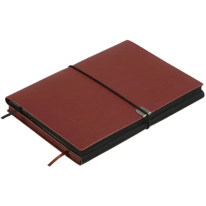 Книга записна Buromax DUET, А5, 96 аркушів, клітинка+лінія, бордовий (BM.295626-13) зображення 4