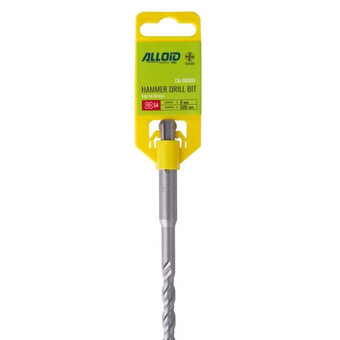 Бур Alloid по бетону, SDS-plus, S4 QUADRO, 8×600мм (CH-08600) изображение 6