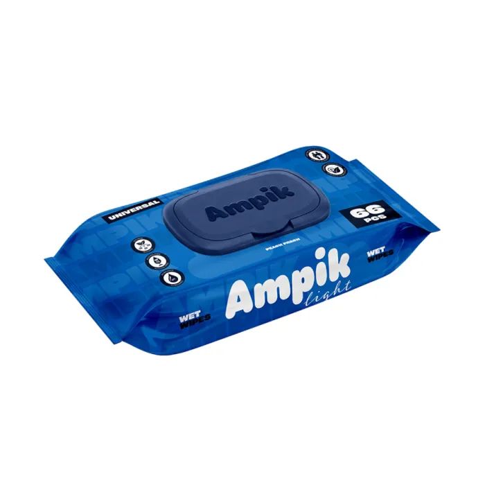 Вологі серветки Ampik Light Універсальні 100 шт. (4850042980039) зображення 2