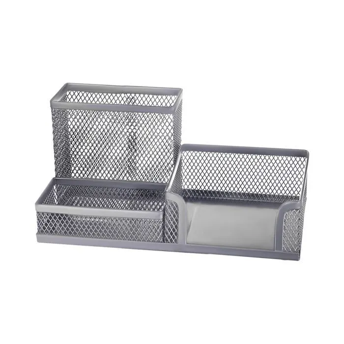 Підставка для дрібниць Buromax 200 x 100 x 100 мм, металева, срібна (BM.6247-24)