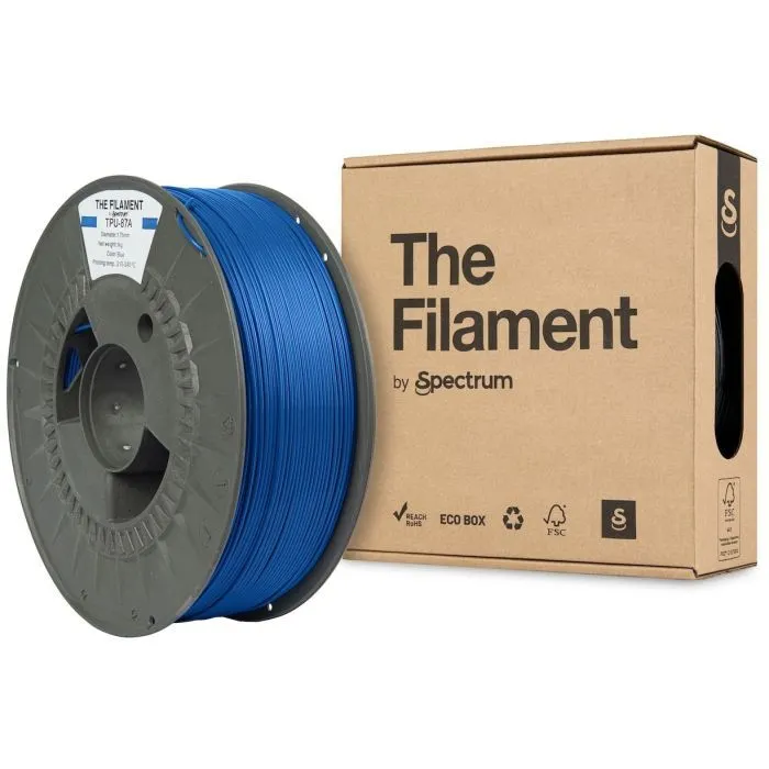 Пластик для 3D-принтера The Filament TPU-87A 1.75mm BLUE 1kg (TF-24130) изображение 3