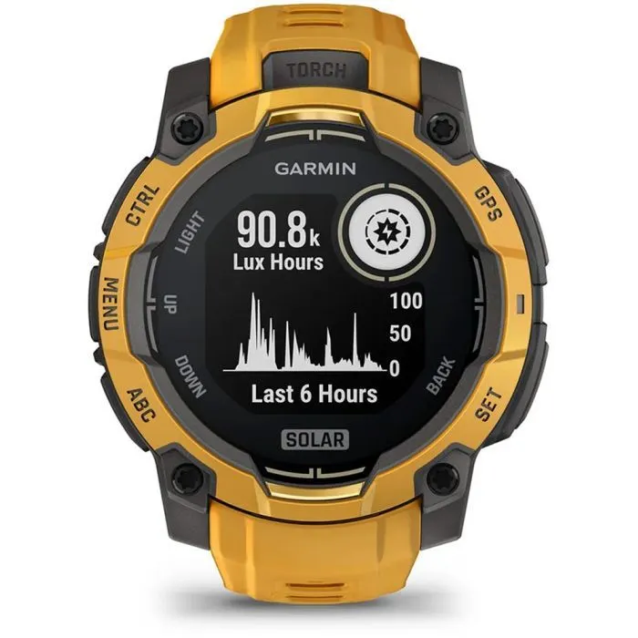 Смарт-часы Garmin Instinct 3, 45mm, Solar, Sunburst with Sunburst/Gray Accents, GPS смарт-годинник (010-02934-02) изображение 2