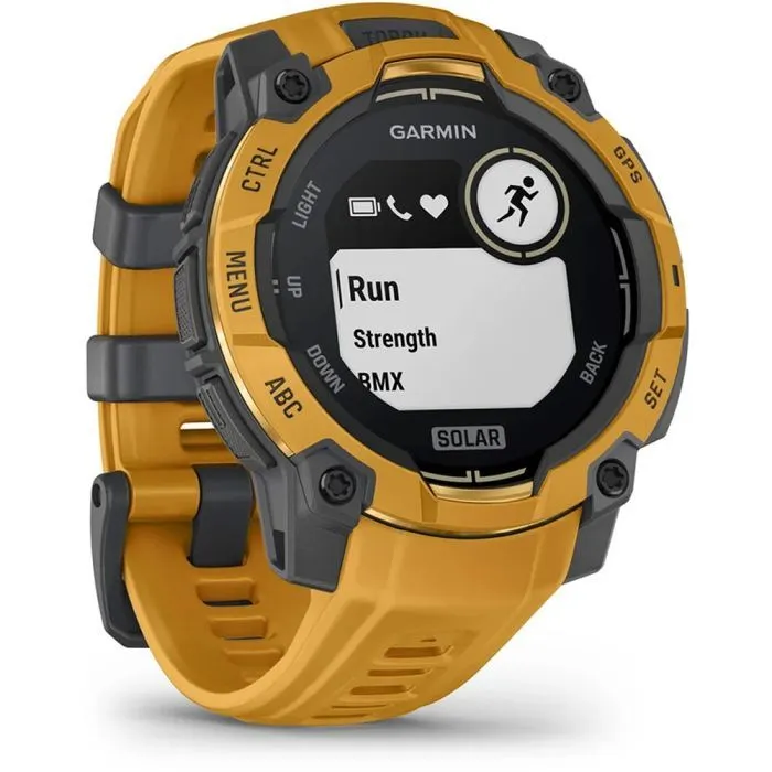 Смарт-часы Garmin Instinct 3, 45mm, Solar, Sunburst with Sunburst/Gray Accents, GPS смарт-годинник (010-02934-02) изображение 3