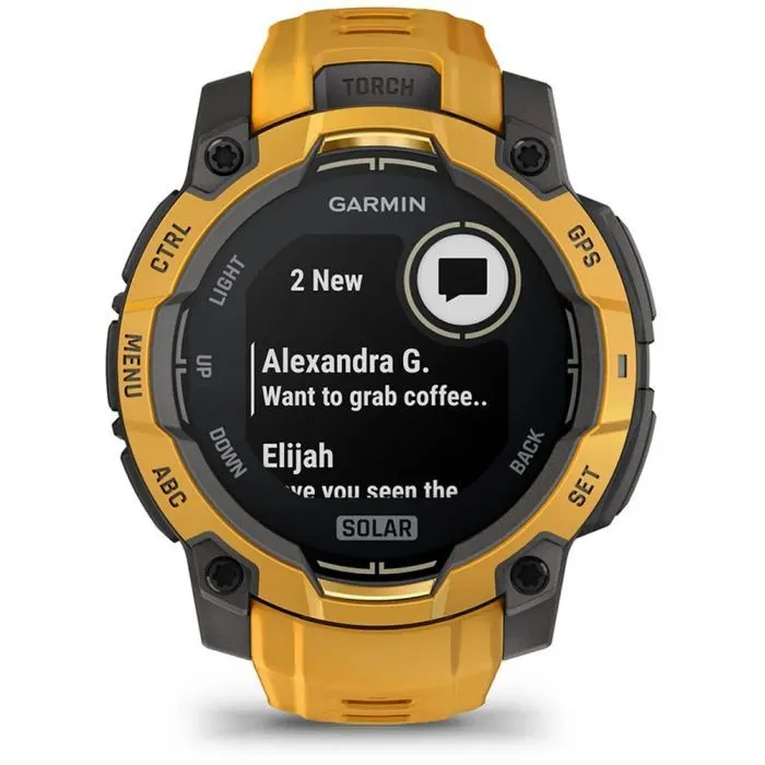 Смарт-часы Garmin Instinct 3, 45mm, Solar, Sunburst with Sunburst/Gray Accents, GPS смарт-годинник (010-02934-02) изображение 7