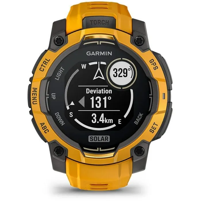 Смарт-часы Garmin Instinct 3, 45mm, Solar, Sunburst with Sunburst/Gray Accents, GPS смарт-годинник (010-02934-02) изображение 9