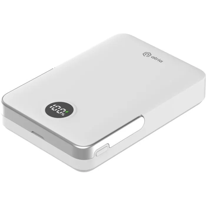 Батарея універсальна Atria 10000mAh, PD/20W, 15W Wireless MagSafe, White (WPD-W57) зображення 7