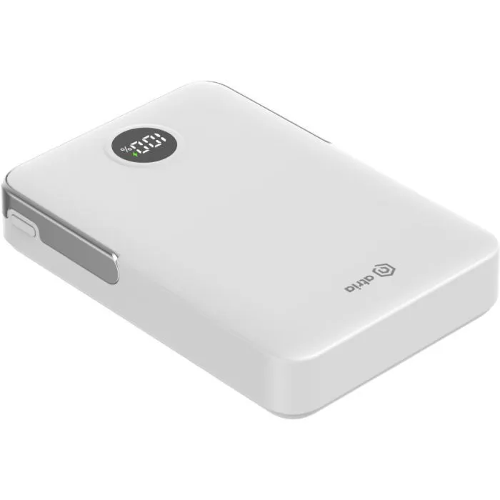 Батарея універсальна Atria 10000mAh, PD/20W, 15W Wireless MagSafe, White (WPD-W57) зображення 8
