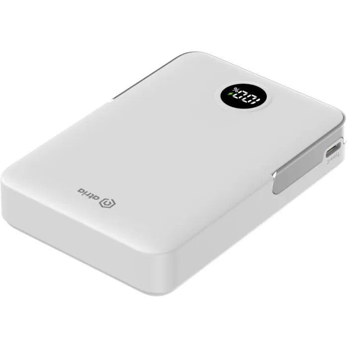 Батарея універсальна Atria 10000mAh, PD/20W, 15W Wireless MagSafe, White (WPD-W57) зображення 9