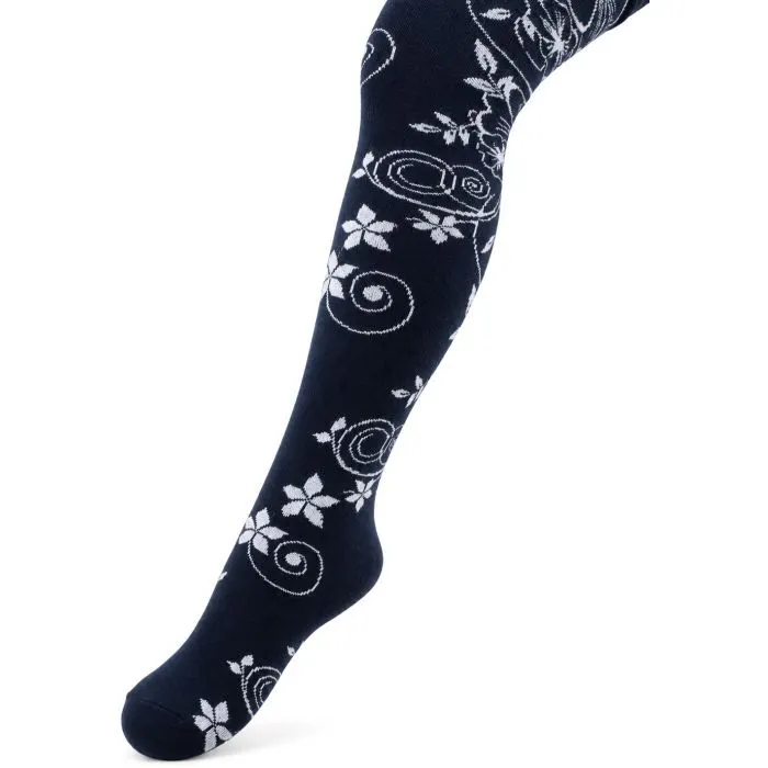 Колготки детские BNM с цветами (M0C0301-1213-5G-blue)