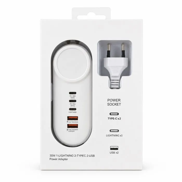 Зарядное устройство XoKo 2xUSB QC 18W + 2xUSB-C PD35W (XK-QC-505) изображение 4