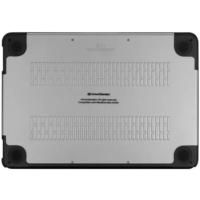Чехол для ноутбука Armorstandart 13" MacBook Neo Clear Black Unit (ARM91121) изображение 2