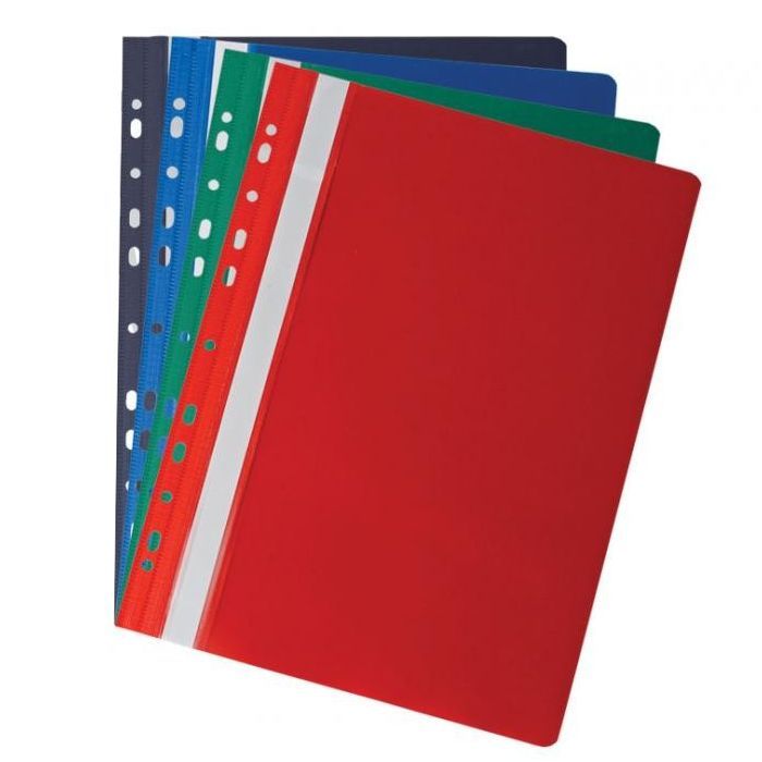 Папка-швидкозшивач Buromax A4, perforated, PVC, assorted colors/ PROFESSIONAL (BM.3331-99)