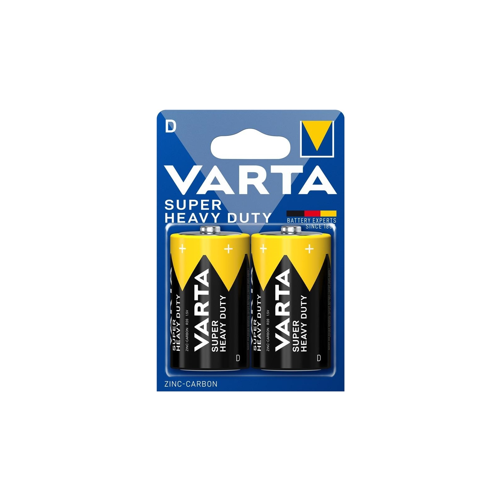 Батарейка Varta D Super Heavy Duty вугільно-цинкова * 2 (02020101412)