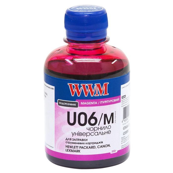 Чернила WWM Universal Canon/HP/Lexmark/Xerox Magenta (U06/M)