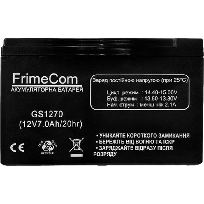 Батарея до ДБЖ Frime GS1270 12V 7Ah (GS1270) зображення 2