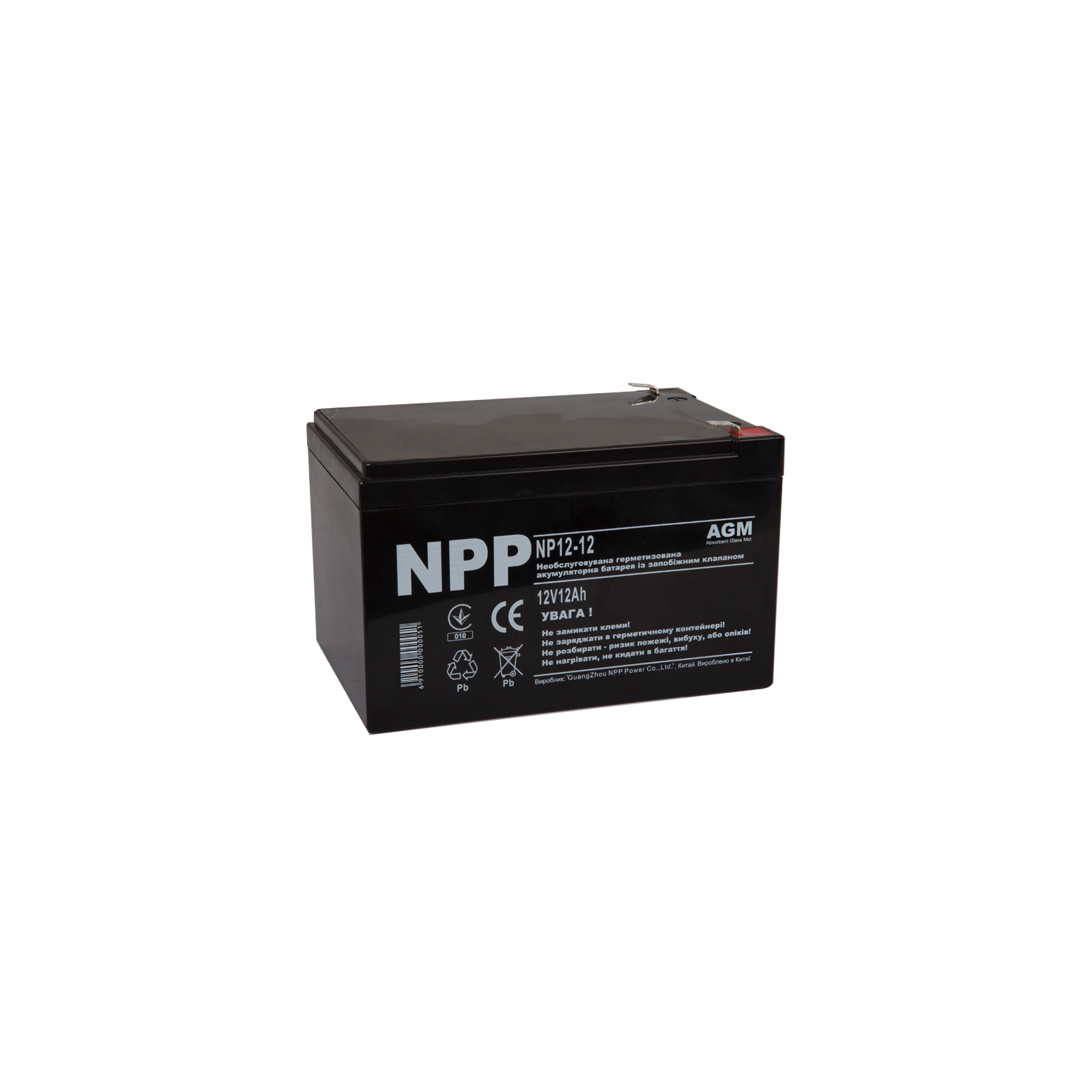 Батарея до ДБЖ NPP 12В 12 Ач (NP12-12)