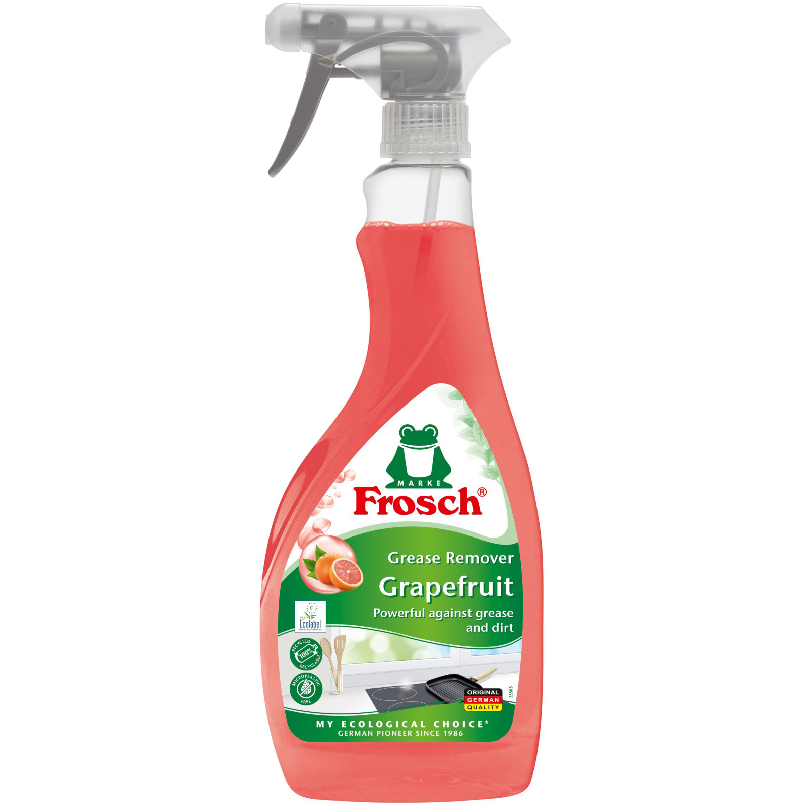 Спрей для чищення кухні Frosch Грейпфрут Для видалення жиру 500 мл (4001499112942)