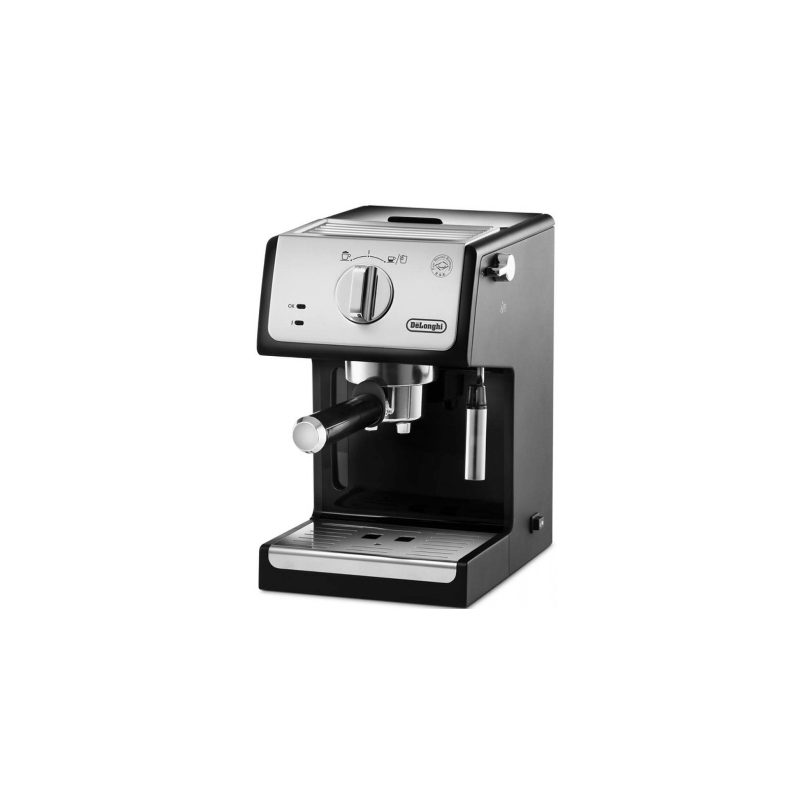 Рожковая кофеварка эспрессо DeLonghi ECP 33.21 BK Silver (ECP33.21BKSilver)