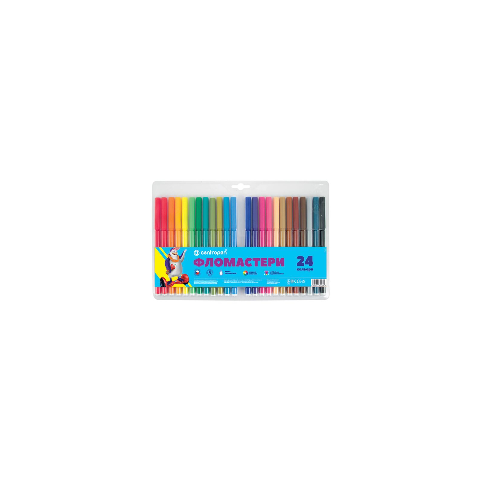 Фломастеры Centropen 7790/24 Washable, 24 colors (7790/24 ТП)