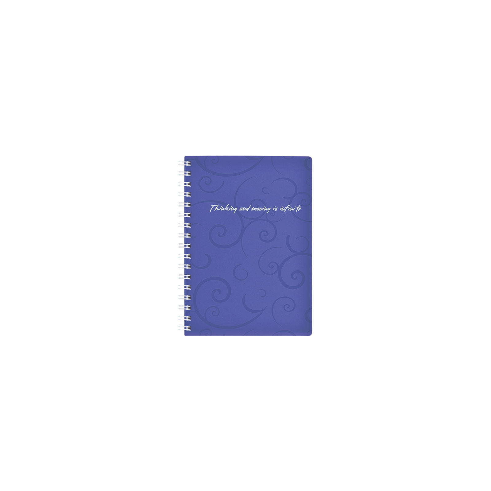 Блокнот Buromax spiral side, А6, 80sheets, Barocco, square, violet (BM.2589-607)