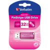 USB флеш накопитель Verbatim 32GB STORE'N'GO PIN STRIPE PINK USB 2.0 (49056) изображение 5