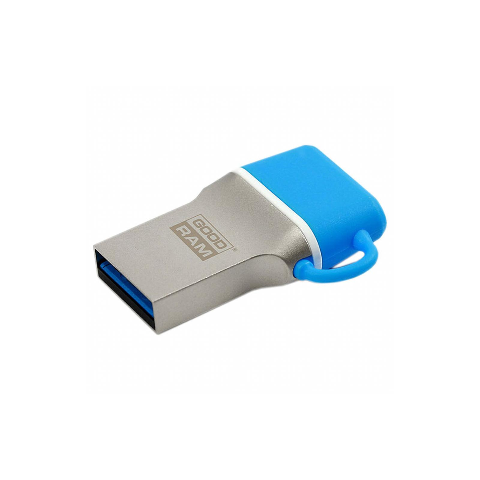 USB флеш накопичувач Goodram 16GB ODD3 Dual Drive Blue USB 3.0 Type C (ODD3-0160B0R11) зображення 3