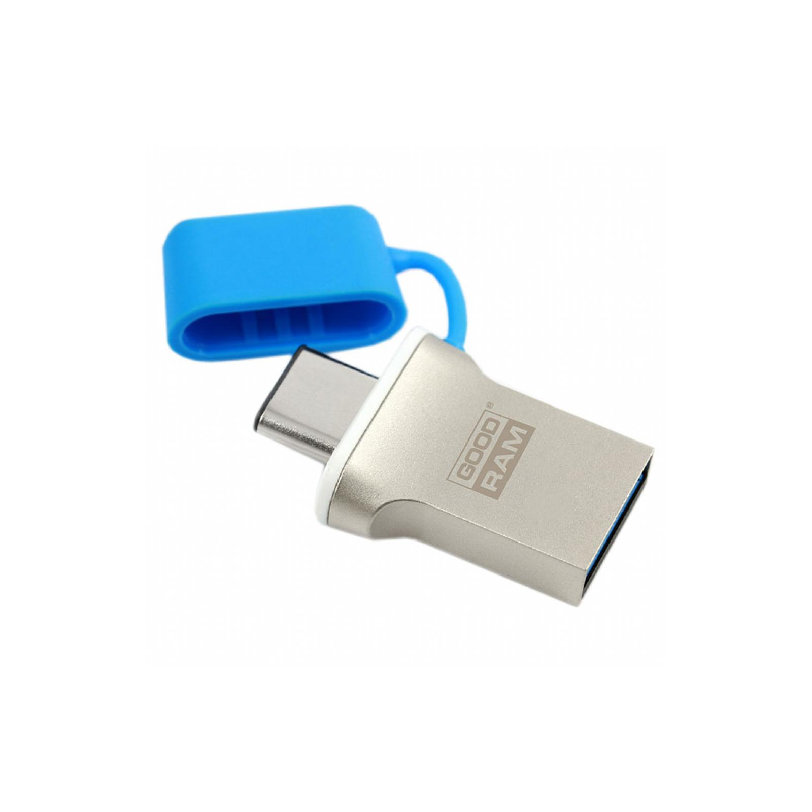 USB флеш накопичувач Goodram 16GB ODD3 Dual Drive Blue USB 3.0 Type C (ODD3-0160B0R11) зображення 4