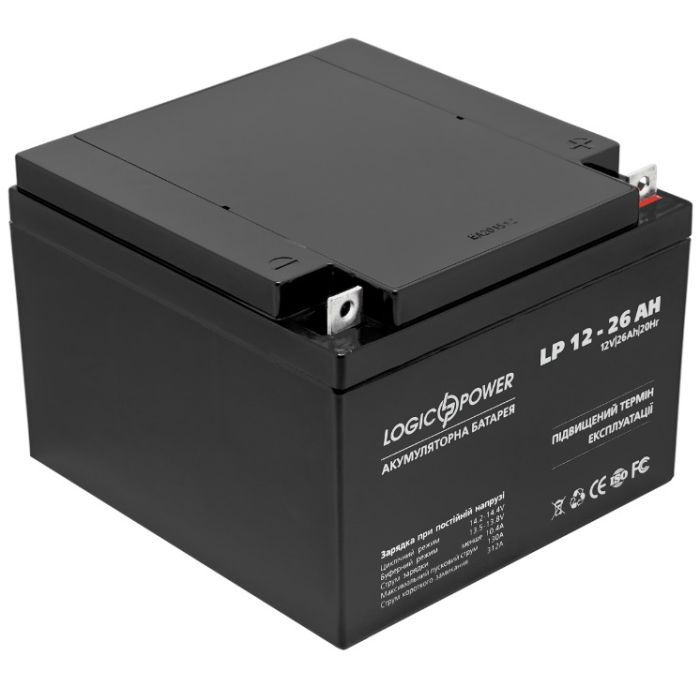Батарея к ИБП LogicPower LPM 12В 26Ач (4134) изображение 2