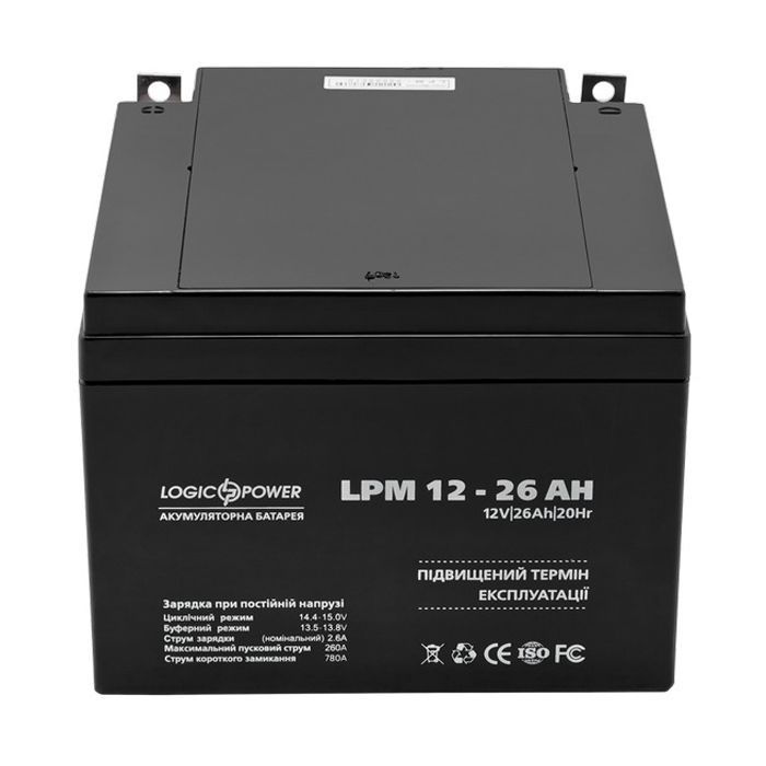 Батарея к ИБП LogicPower LPM 12В 26Ач (4134) изображение 4