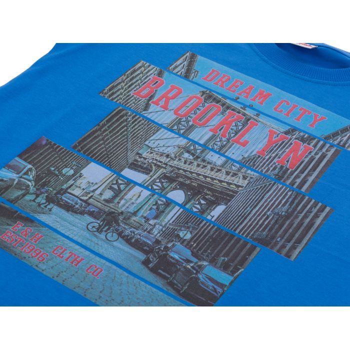 Футболка дитяча E&H "BROOKLYN" (8888-134B-blue) зображення 3