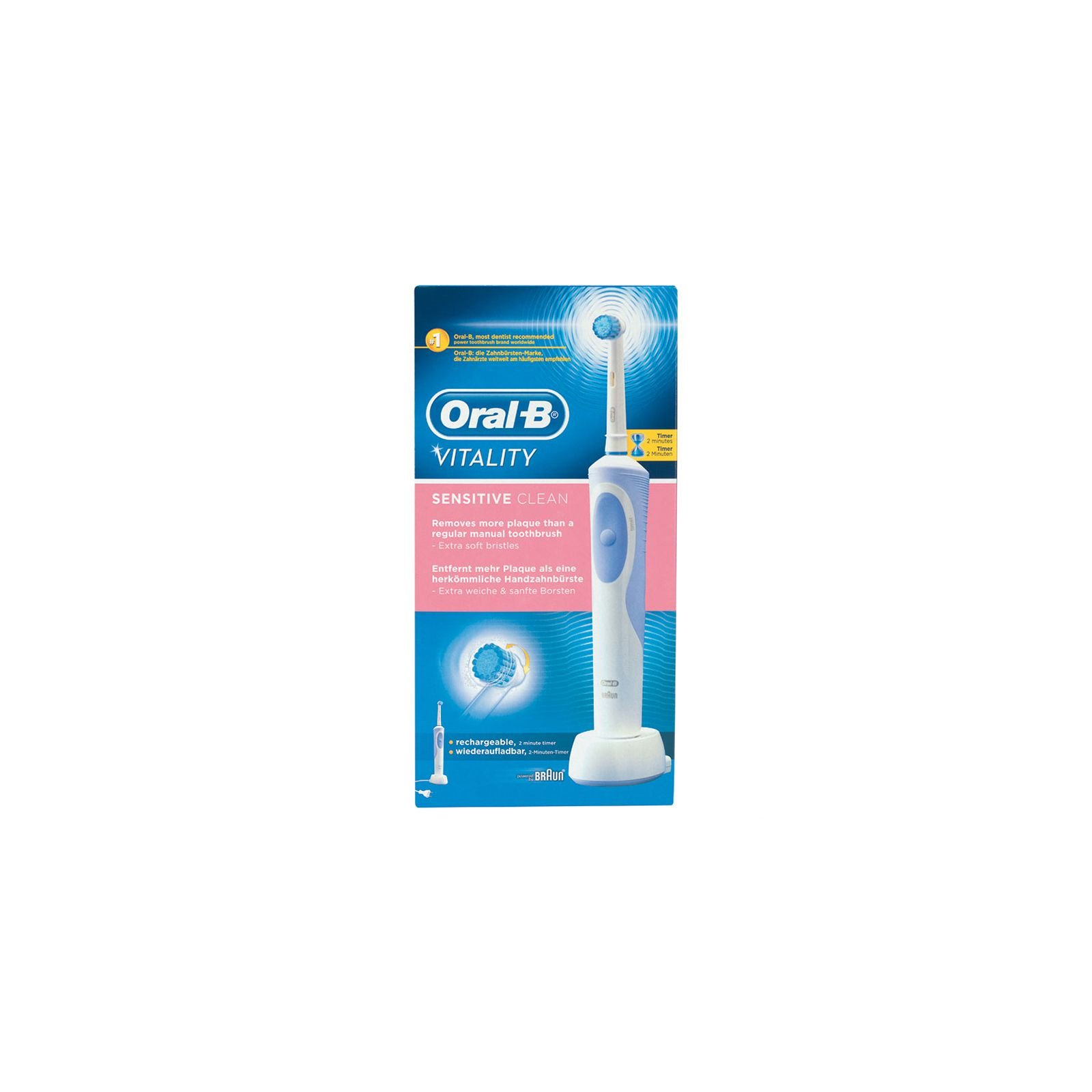 Электрическая зубная щетка Oral-B Vitality Sensitive Clean (D12.513S) изображение 3