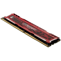 Модуль памяти для компьютера DDR4 8GB 2666 MHz Ballistix Sport LT Red Micron (BLS8G4D26BFSEK) изображение 3