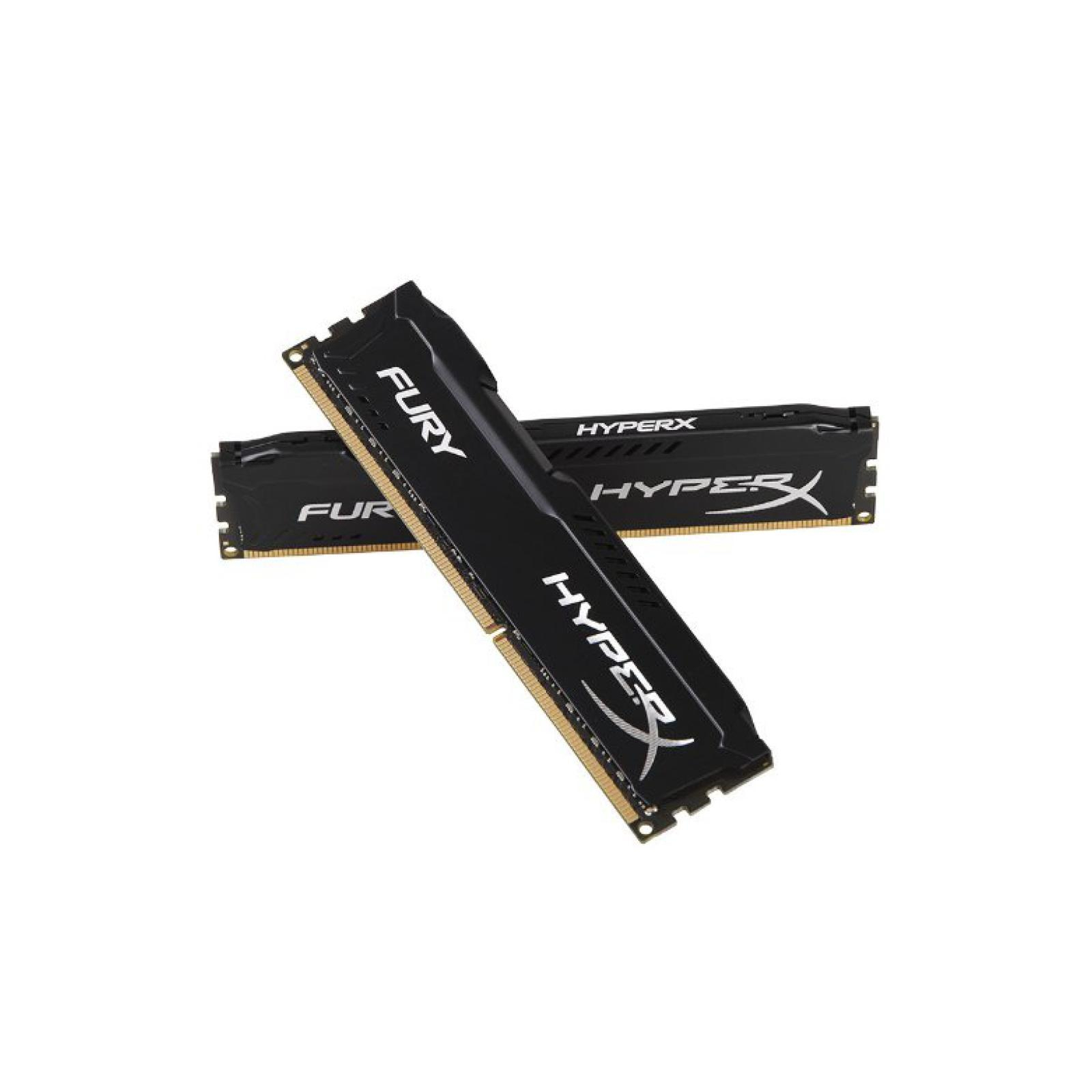 Модуль памяти для компьютера DDR4 16GB (2x8GB) 3466 MHz HyperX FURY Black Kingston Fury (ex.HyperX) (HX434C19FB2K2/16) изображение 3