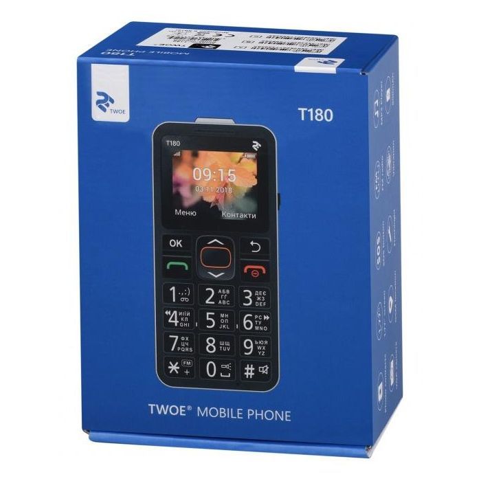 Мобильный телефон 2E T180 Black (708744071125) изображение 11