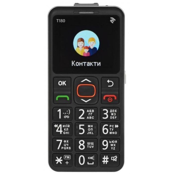 Мобильный телефон 2E T180 Black (708744071125)