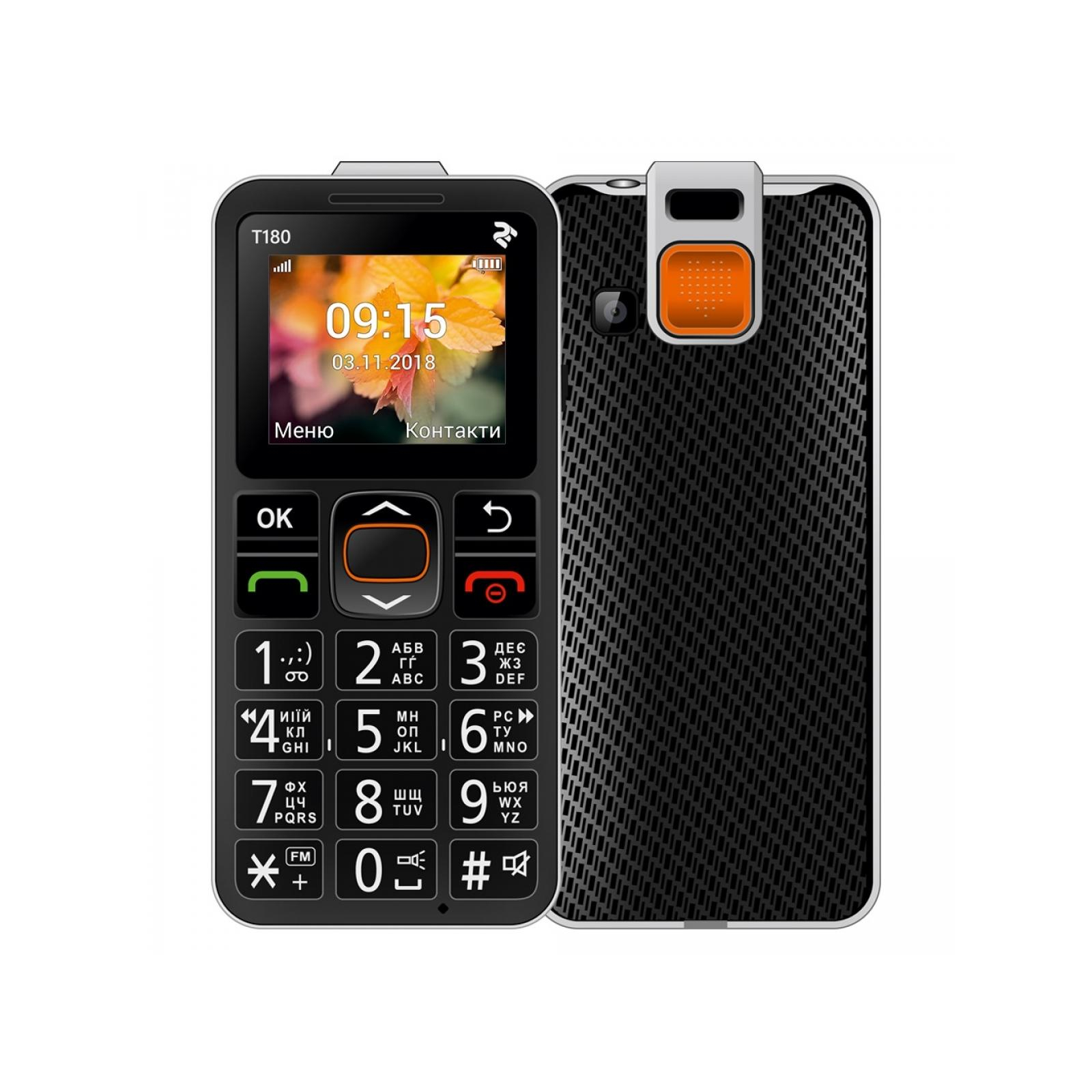 Мобільний телефон 2E T180 Black (708744071125) зображення 9